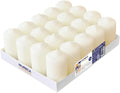 - Pillar Candles - Ivory - Set of 20 Decorative Candles - Ø 4 X 7 Cm (1.57 X 2.76 In) - 12 Hours Long Burning - Unscented - Dripless - Smokeless - RAL Quality