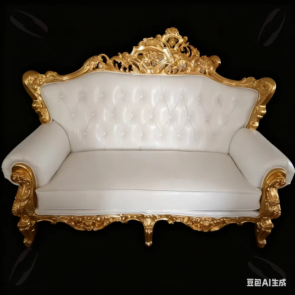 Wholesale Wedding Rental Bride and Groom Sofa Chair Royal Cheap High Back King Throne Sofa Chair