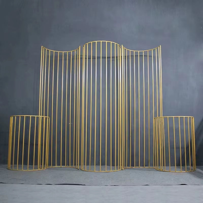 Contemporary Metal Wedding Arch - Rustic Backdrop for Weddings, Birthday Celebrations, and Home Decor