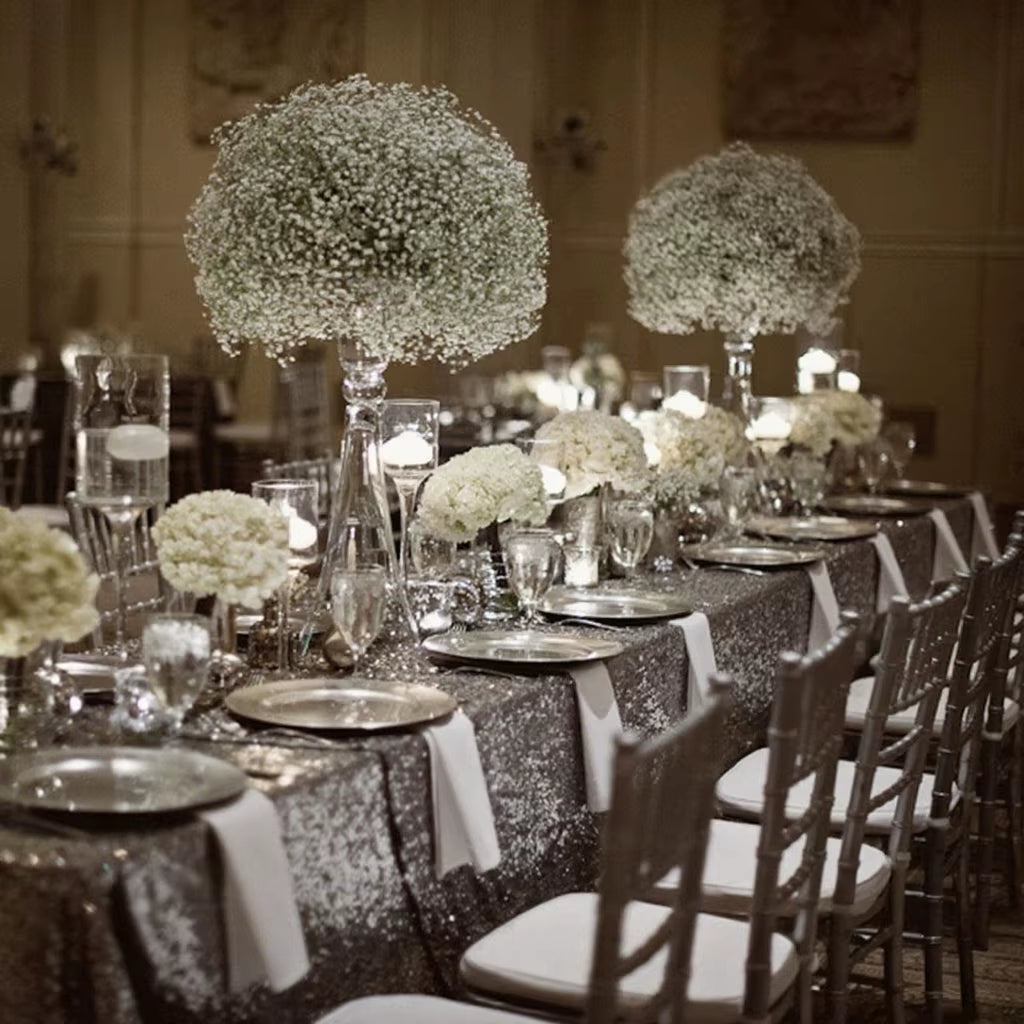Artificial Baby's Breath Flower Ball for Wedding Stage Decor and Exhibition Hall Display
