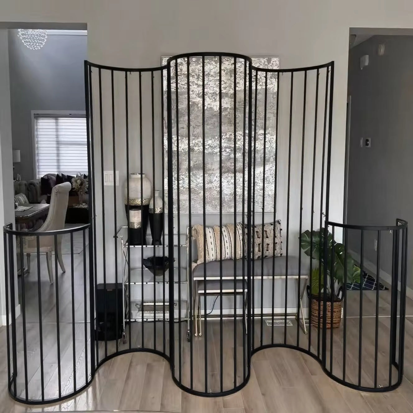 Contemporary Metal Wedding Arch - Rustic Backdrop for Weddings, Birthday Celebrations, and Home Decor