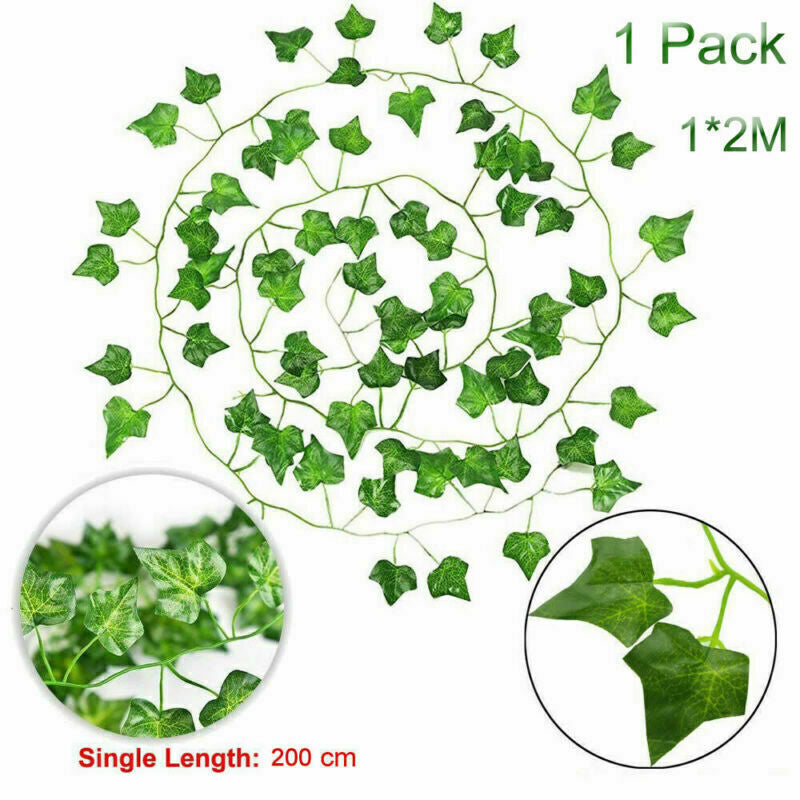 12X Artificial Fake Hanging Wisteria Silk Flowers Vine Plant Home Garden Decor