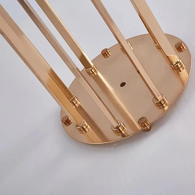 8-Arm Metal Candelabra with Acrylic Candle Holders - Elegant Wedding Centerpieces and Floral Stands for Home Events (1/2/4 Pieces)