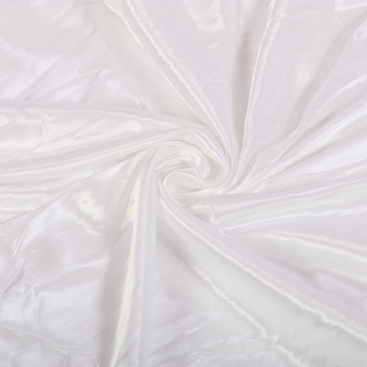 White Backdrop Curtain 10Ft X 10Ft Wrinkle Free Photography Curtains Detachable Smooth Ice Silk Pleated Backdrop Curtains for Weddings Birthday Photography Background Party Baby Shower
