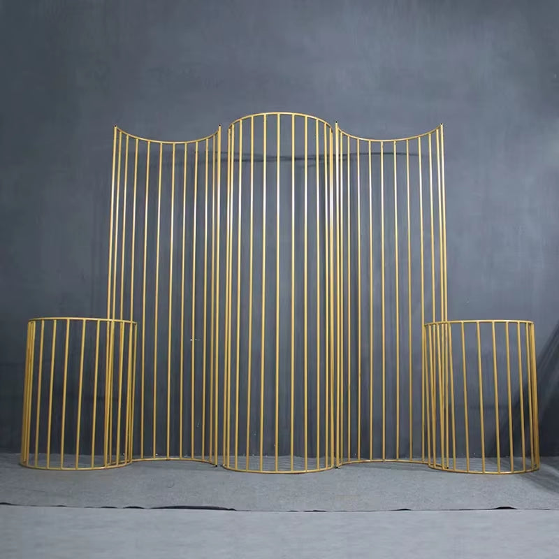 Contemporary Metal Wedding Arch - Rustic Backdrop for Weddings, Birthday Celebrations, and Home Decor