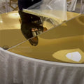 180CM Wedding Rounded Acrylic Mirror Table Tops for Party Table Centerpiece