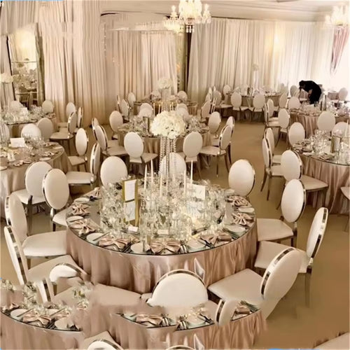 180CM Wedding Rounded Acrylic Mirror Table Tops for Party Table Centerpiece