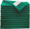 Sweet Needle Bottle Green Cloth Napkins Set, High Absorbency for Spills, Washable, Resistant to Wrinkles, Reusable. Use for Everyday Dining, Special Occasion and Events (Pack of 12)