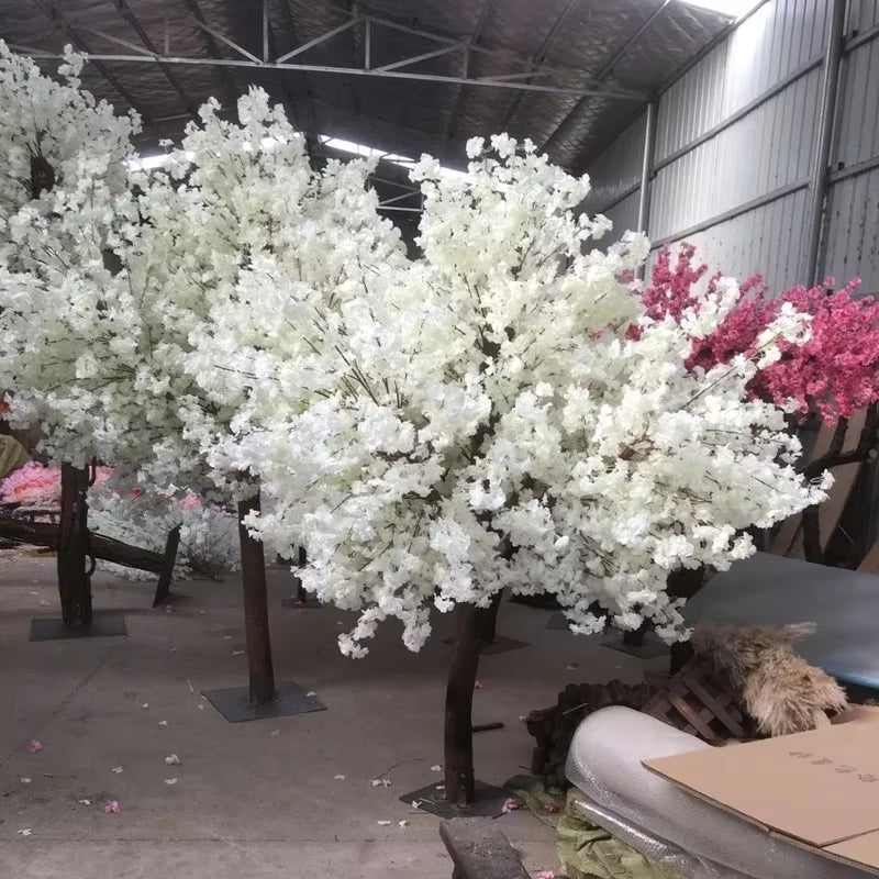 Artificial Cherry Blossom Tree - Decorative Faux Plant for Weddings, Parties, Hotels, and Home Gardens