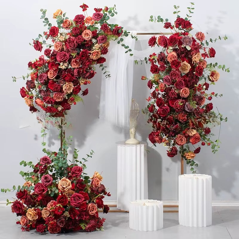 120Cm Rose Flower Balls Artificial Wedding Backdrop Flower Rows Mall Exhibition Decor