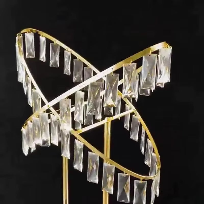 Luxury Crystal Flower Stand Set of 5, 77cm Tall Table Centerpiece Candle Holders for Weddings, Birthdays, and Home Decoration