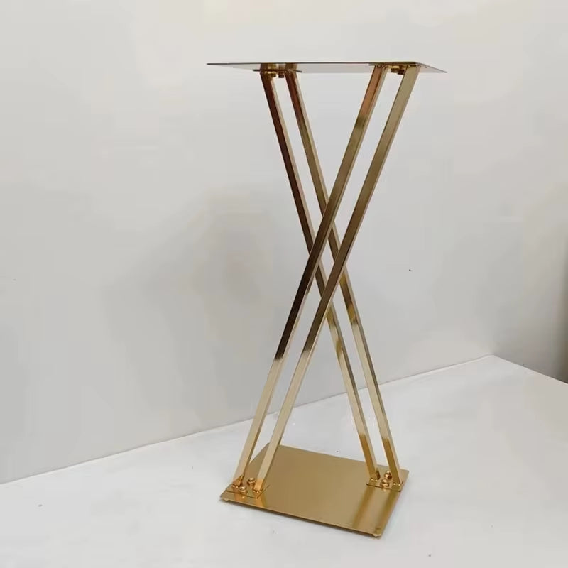 31-Inch Gold/Silver Metal Flower Stand - Set of 2 or 5 for Wedding Table Centerpieces and Party Decor