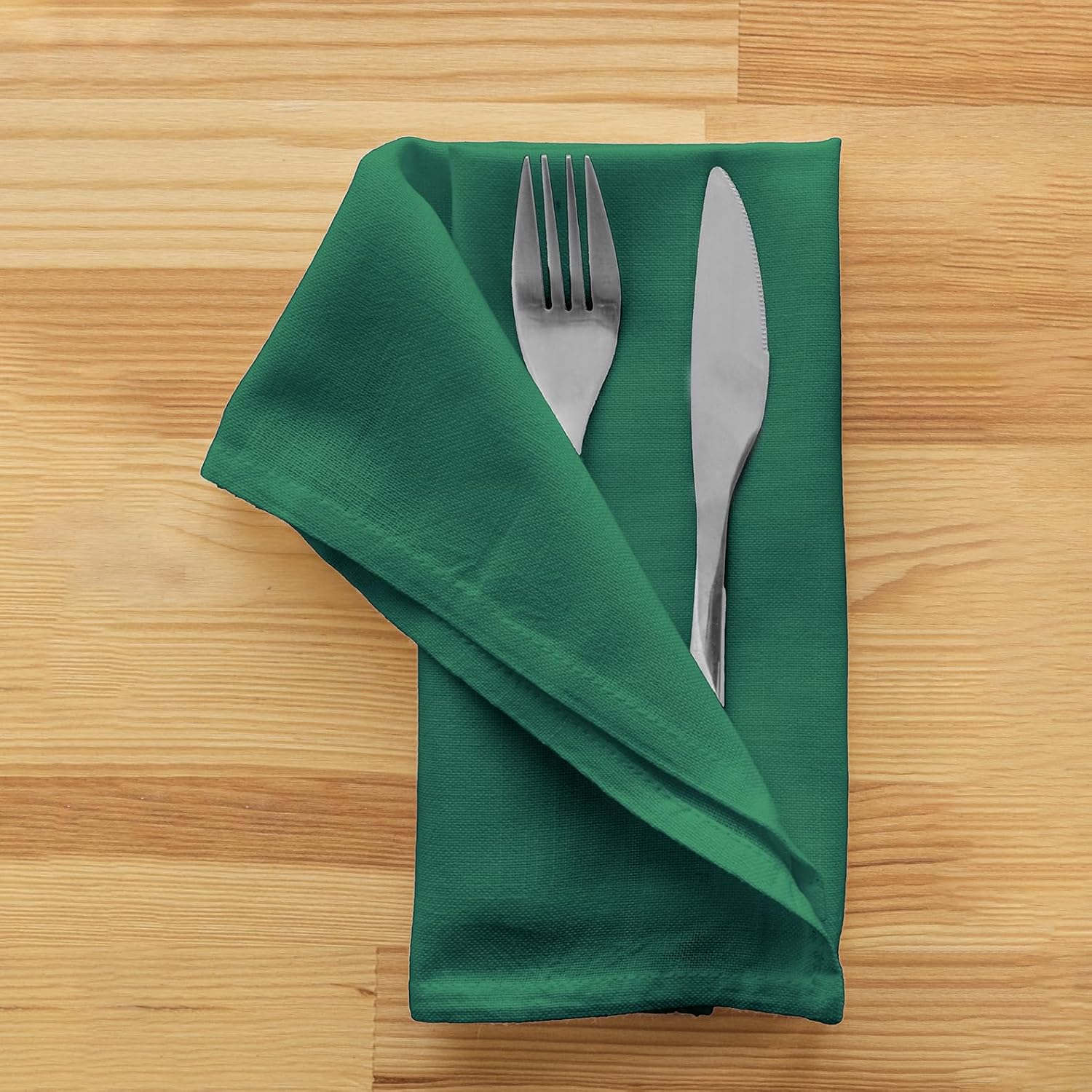 Sweet Needle Bottle Green Cloth Napkins Set, High Absorbency for Spills, Washable, Resistant to Wrinkles, Reusable. Use for Everyday Dining, Special Occasion and Events (Pack of 12)