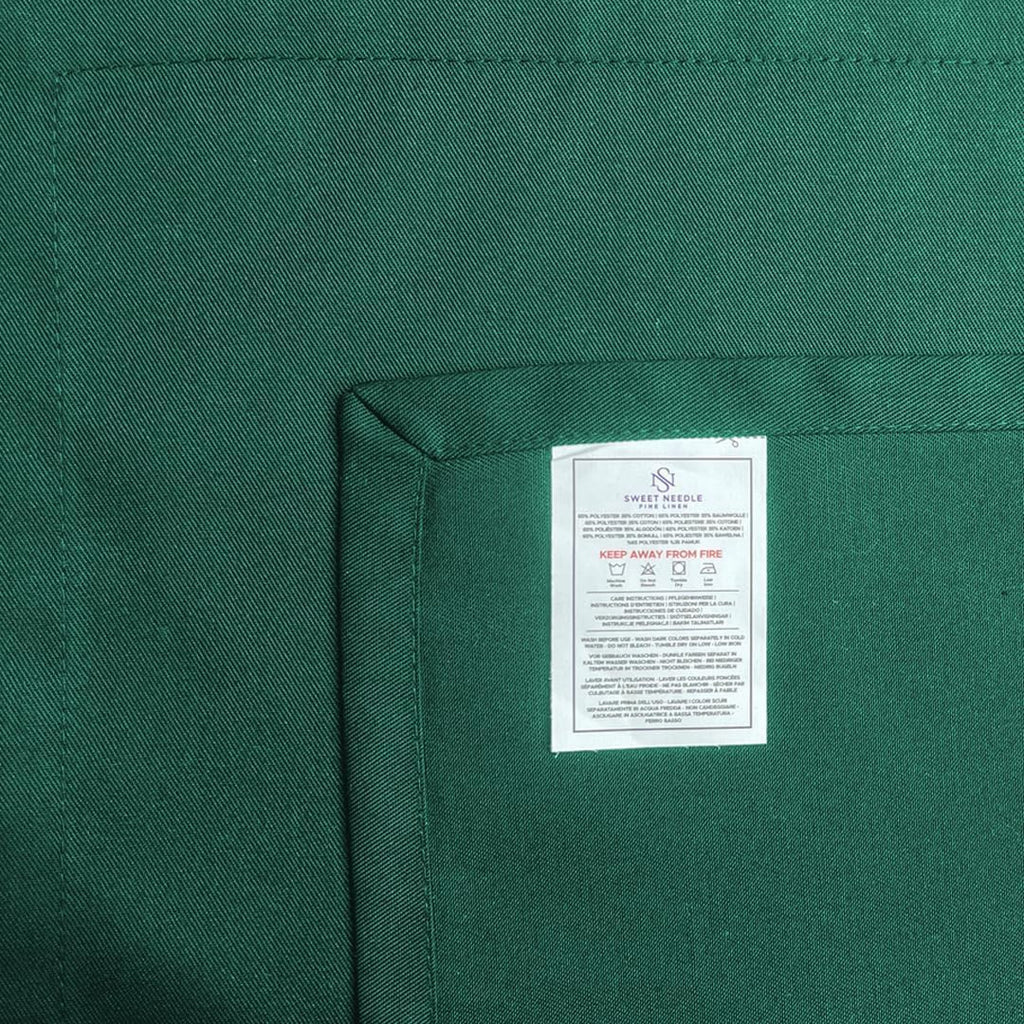 Sweet Needle Bottle Green Cloth Napkins Set, High Absorbency for Spills, Washable, Resistant to Wrinkles, Reusable. Use for Everyday Dining, Special Occasion and Events (Pack of 12)