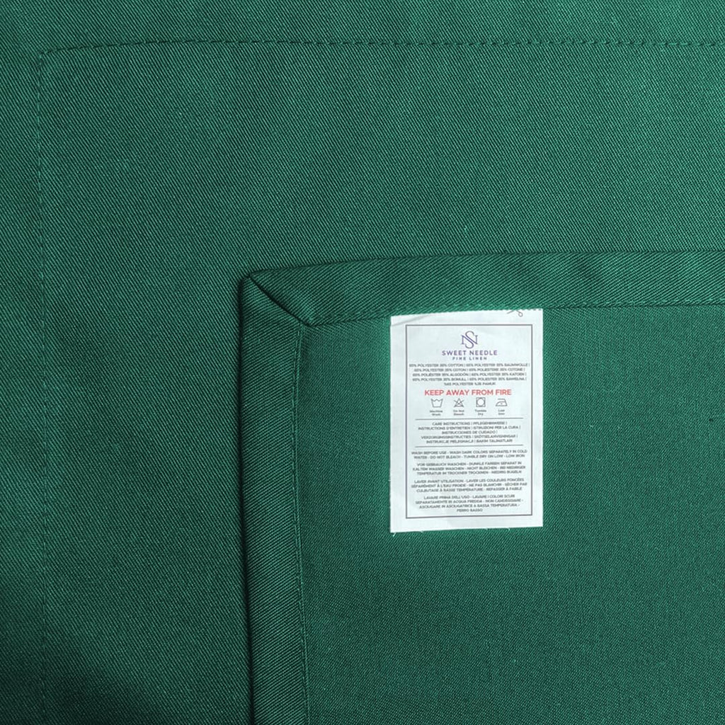 Sweet Needle Bottle Green Cloth Napkins Set, High Absorbency for Spills, Washable, Resistant to Wrinkles, Reusable. Use for Everyday Dining, Special Occasion and Events (Pack of 12)
