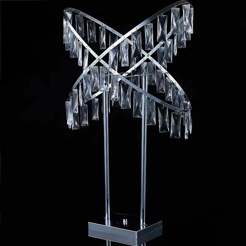 Luxury Crystal Flower Stand Set of 5, 77cm Tall Table Centerpiece Candle Holders for Weddings, Birthdays, and Home Decoration