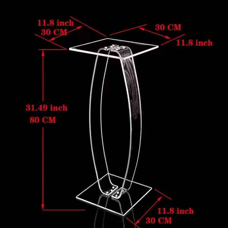 Wedding Metal Flower Stand Set - 31-Inch High-Quality Electroplated Gold Acrylic Flower Display Rack for Event and Party Decoration (2-10 Pieces)
