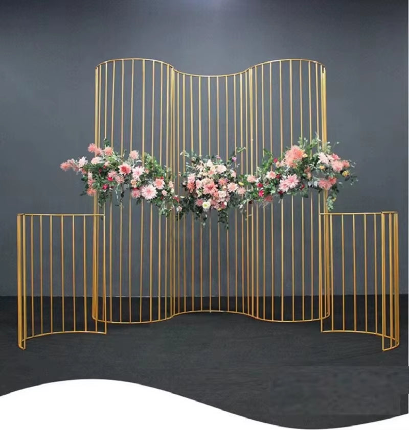 Contemporary Metal Wedding Arch - Rustic Backdrop for Weddings, Birthday Celebrations, and Home Decor