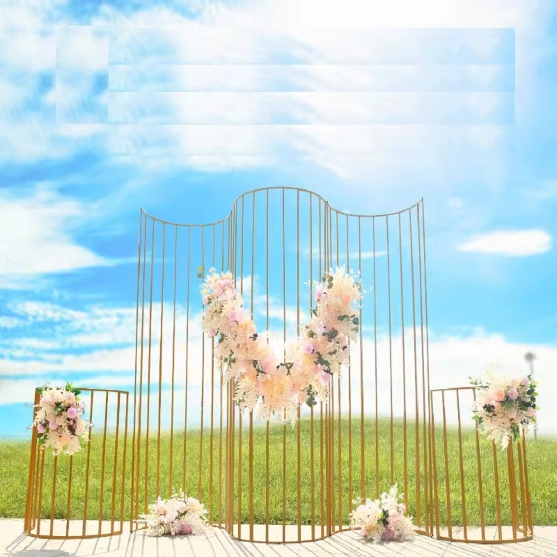 Contemporary Metal Wedding Arch - Rustic Backdrop for Weddings, Birthday Celebrations, and Home Decor