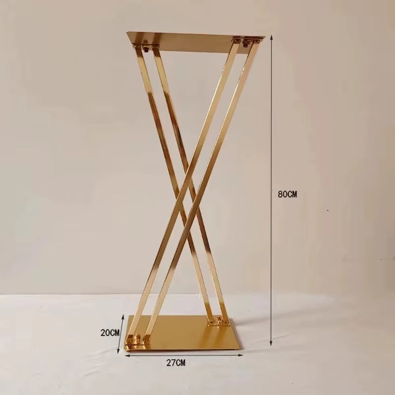 31-Inch Gold/Silver Metal Flower Stand - Set of 2 or 5 for Wedding Table Centerpieces and Party Decor