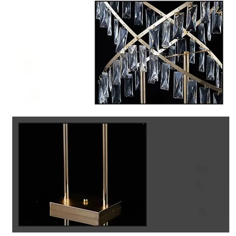 Luxury Crystal Flower Stand Set of 5, 77cm Tall Table Centerpiece Candle Holders for Weddings, Birthdays, and Home Decoration