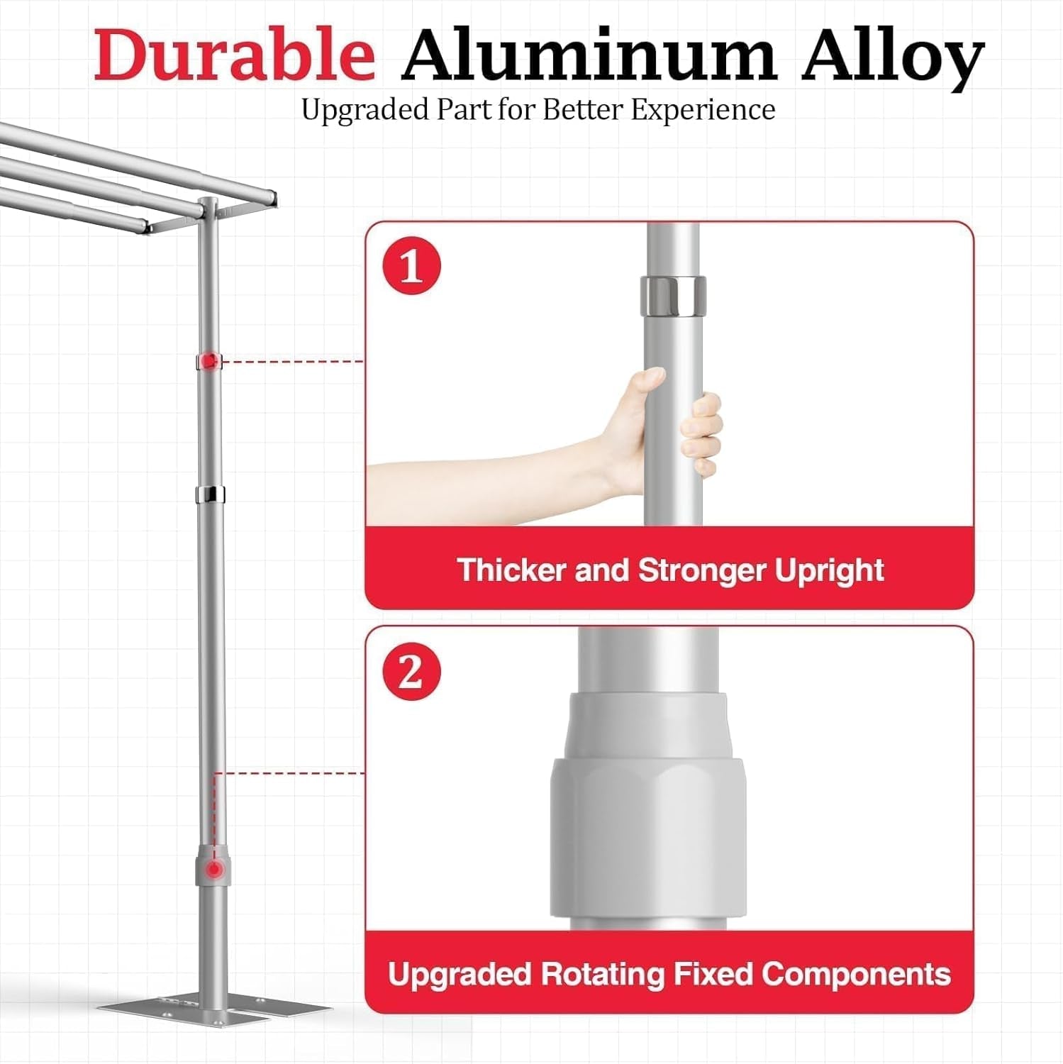 Backdrop Stand Heavy Duty 3Mx3M Three Crossbar Pipe and Drape Background Support Kit, Adjustable Metal Frame for Wedding, Birthday, Party Decorations - Sliver