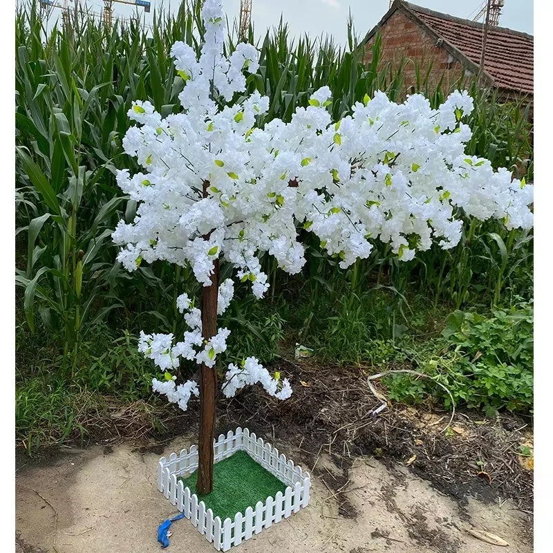 Artificial Cherry Blossom Tree - Decorative Faux Plant for Weddings, Parties, Hotels, and Home Gardens
