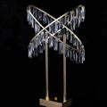 Luxury Crystal Flower Stand Set of 5, 77cm Tall Table Centerpiece Candle Holders for Weddings, Birthdays, and Home Decoration