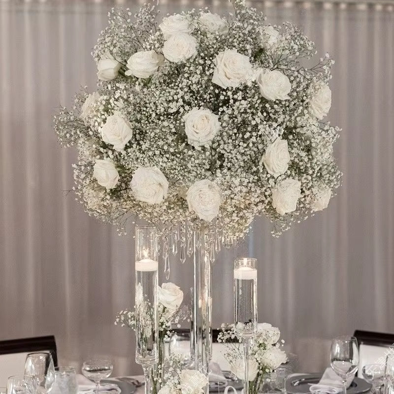 Artificial Baby's Breath Flower Ball for Wedding Stage Decor and Exhibition Hall Display