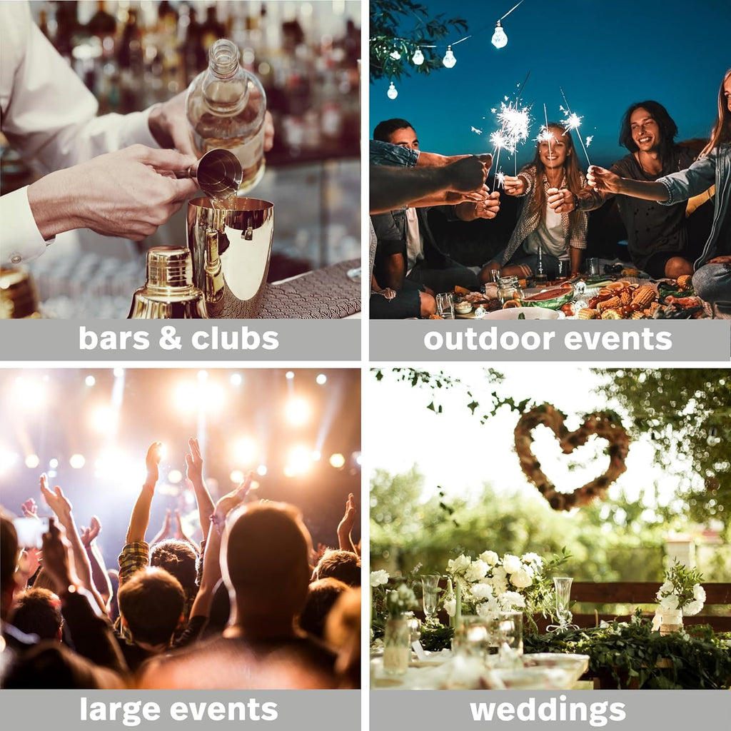 40 Premium White Plastic Plates with Silver Lace Rim - 20 Dinner and 20 Dessert Plates - Elegant & Reusable Party Tableware for Weddings, Birthdays, Picnic, Parties