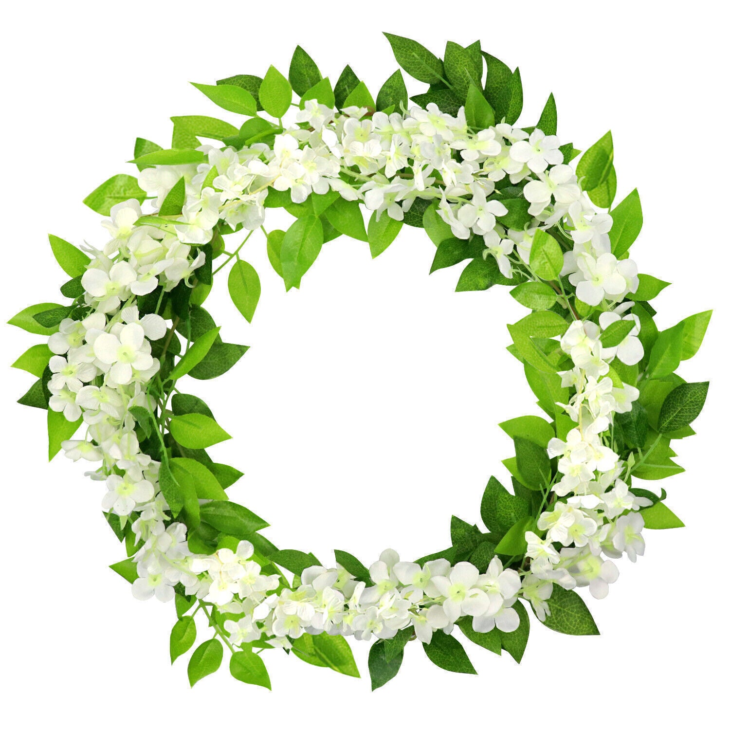 2X7FT Artificial Wisteria Vine Garland Foliage Plant Trailing Flower Home Decor