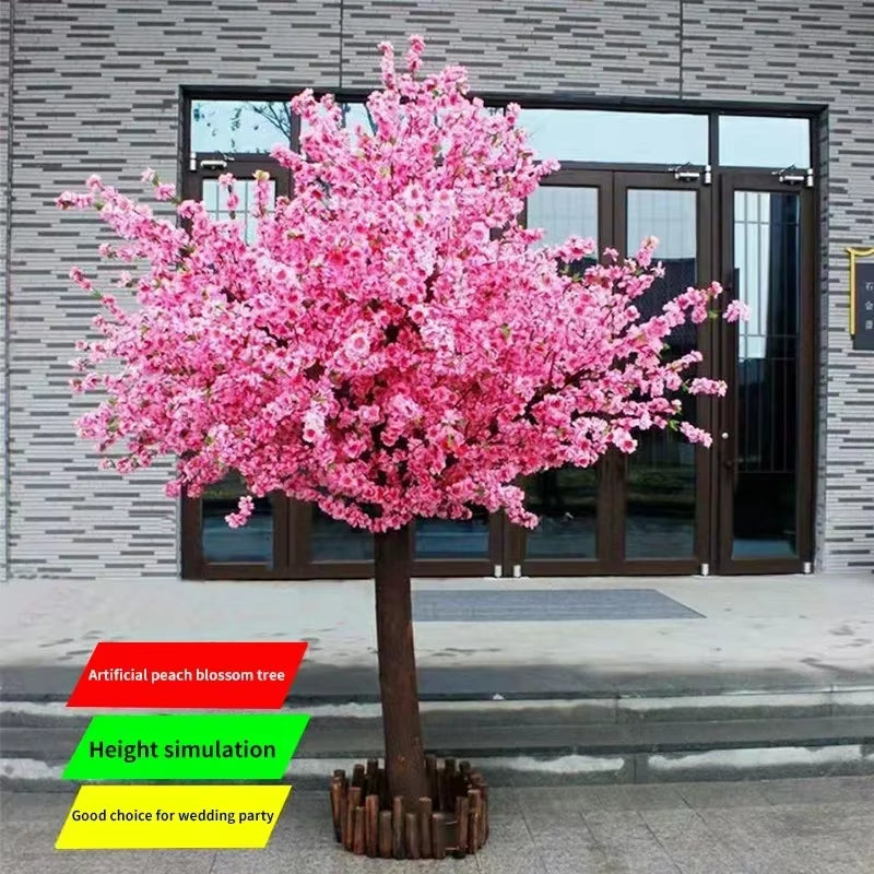 Artificial Cherry Blossom Tree - Decorative Faux Plant for Weddings, Parties, Hotels, and Home Gardens