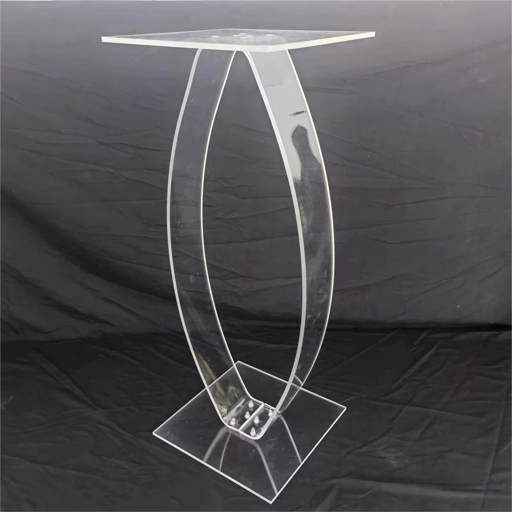 Wedding Metal Flower Stand Set - 31-Inch High-Quality Electroplated Gold Acrylic Flower Display Rack for Event and Party Decoration (2-10 Pieces)